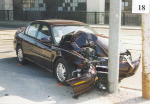 Air bag deployment crash